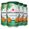 Four cans of Sanpellegrino Clementine Italian Sparkling Drinks, each 11.15 fl oz.