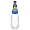 Schweppes Lemonade in a clear plastic bottle with a blue label and black cap.