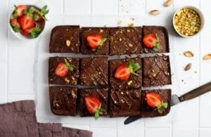 Strawberry Loaded Fudge Brownies