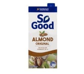 So Good Almond Original carton from Sanitarium, gluten-free, with almonds and calcium.