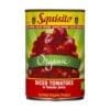 Squisito organic diced tomatoes can, 400g in juice, easy-open, certified organic.