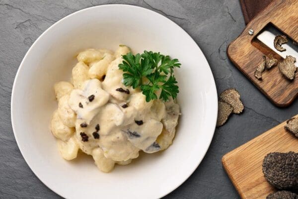 WHY COOK TRUFFLE GNOCCHI WITH CHICKEN AND MUSHROOM