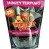 Viking Jerky Honey Teriyaki, 200g pack, cartoon Viking, premium Australian beef, no additives.