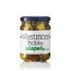 Jar of Westmont Pickles Jalapeño, 250g, with refrigeration instructions on label.